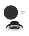 TIBET MINI * VENTILADOR PLAFÓN LED NEGRO CON MANDO
